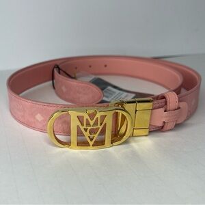 MCM Blossom Pink Mode Travia Visetos Belt | NEW!!!💕🌸💕